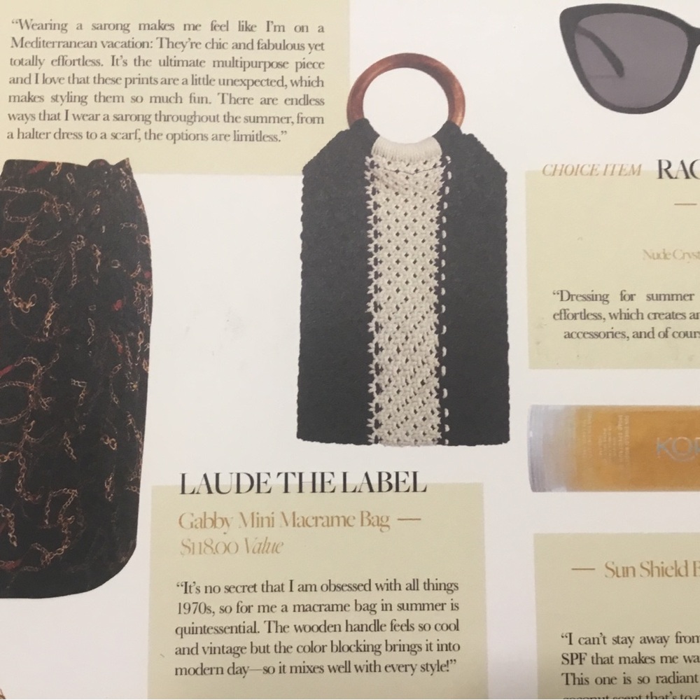 Laude The Label Gabby Mini Macrame Bag